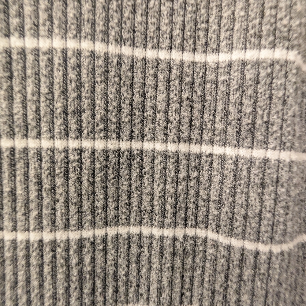 Striped Gray Sleeveless Dress - Picture 7 of 7